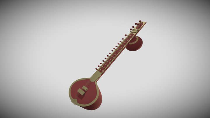 Sitar 3D Model