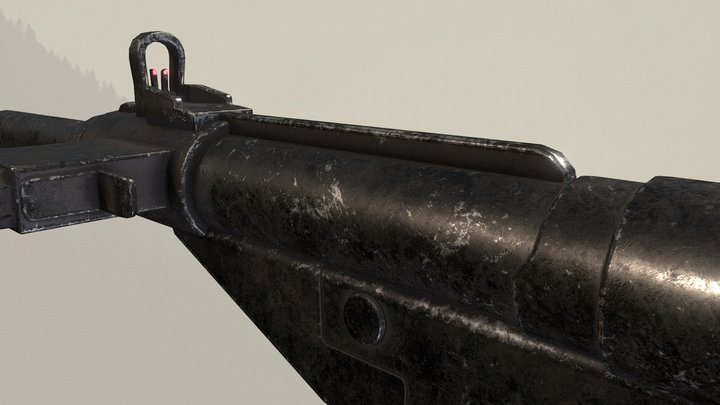 Sten Submachine Gun - Wrath of the Goliaths 3D Model