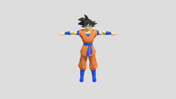 GokuSuperDragonball heroblend 3D Model