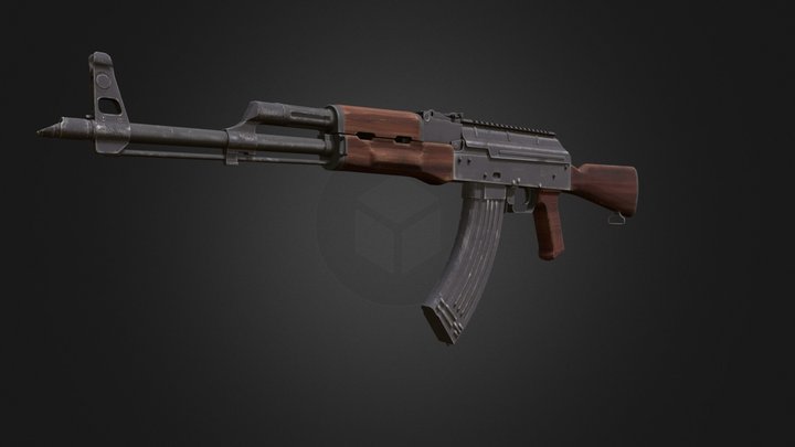 STL file AK 47 full scale assault rifle (RE-EDITED) 🔫・3D printer design to  download・Cults