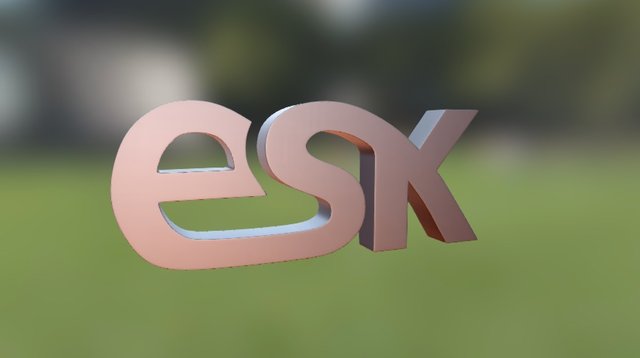 ESK logo 3D Model