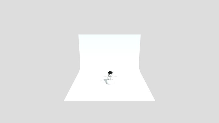 MUÑECO DE NIEVE 3D Model