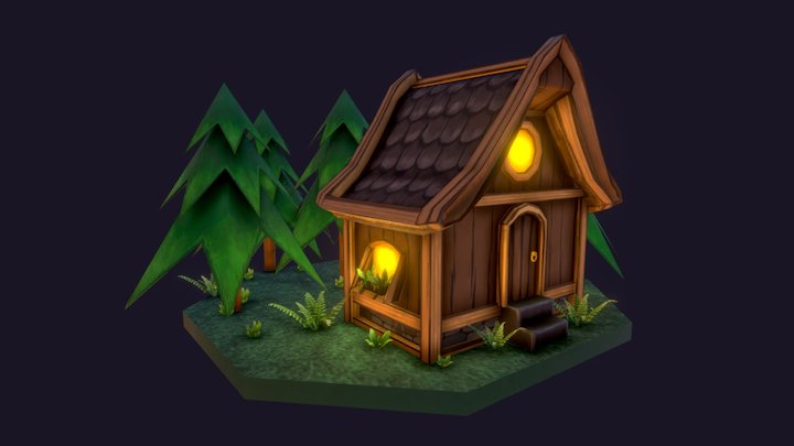 Forest Hut 3D Model