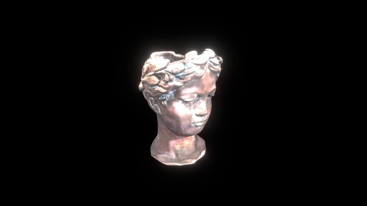 Head Greek Pot 3D Model