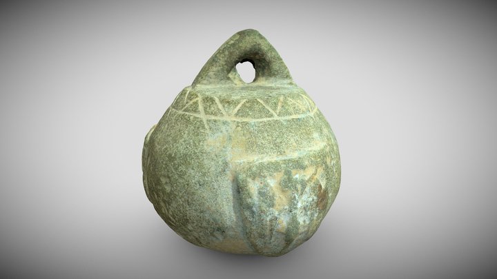 Medieval Steelyard Weight (bronze and lead) 3D Model