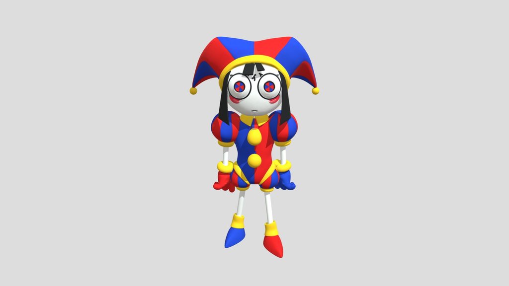 Pomni Model V1 (No Rig Yet)