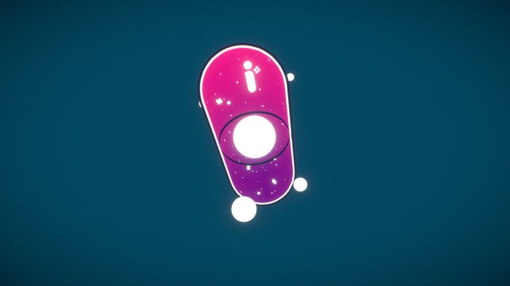 Space inside pill💊🌌 3D Model