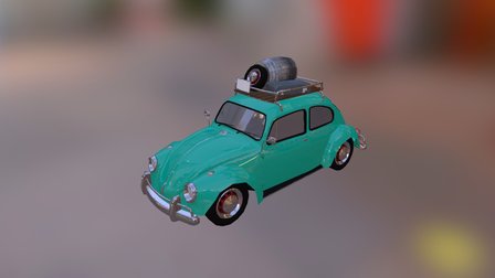 Volkswagen 1965 Beetle 3D Model