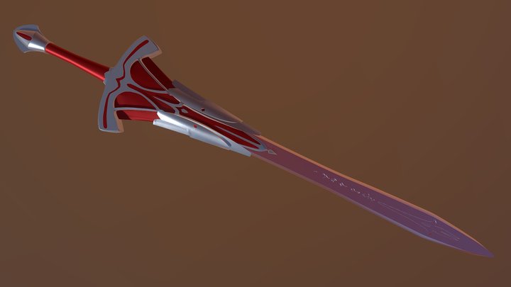 Clarent Sword - Fate/Apocrypha 3D Model