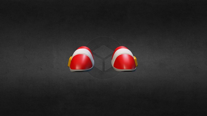 Sonic Shoes 3D Model