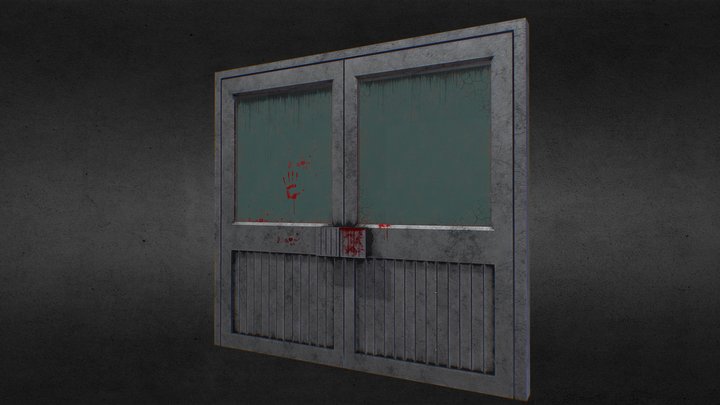 Aluminum door 3D Model
