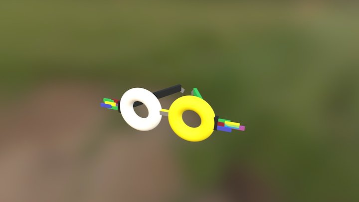 Glitch Glasses 3D Model