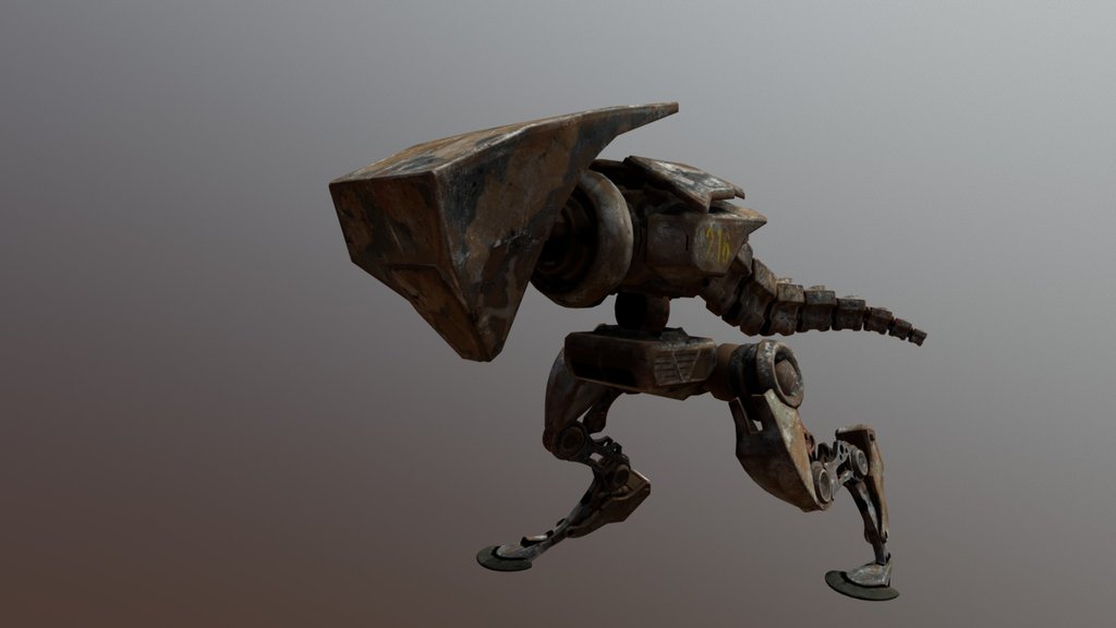 Robotic T-Rex Roaring Animation