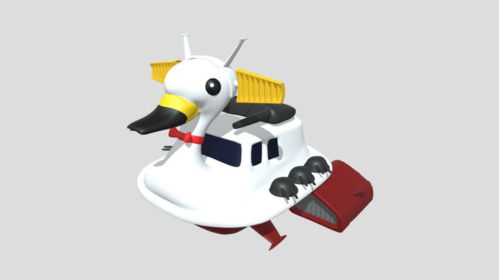 Space Swanboat 3D Model