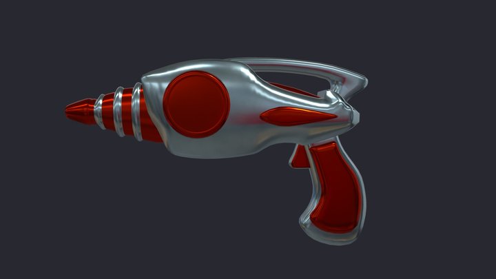 Simple Ray Gun 3D Model