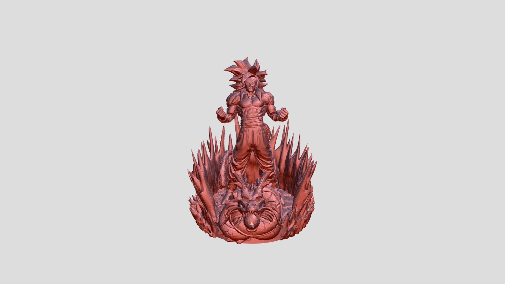 Goku Super Saiyan 4 Statue