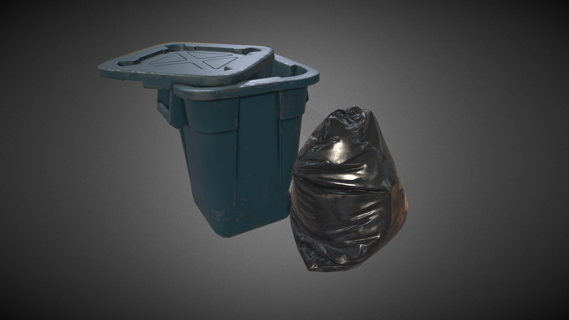 Trash Bag and Container