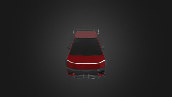 Leaked Tesla Red CyberVan – Modello 3D gratuito STL