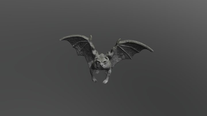 Gargoyle Dog 3D Model