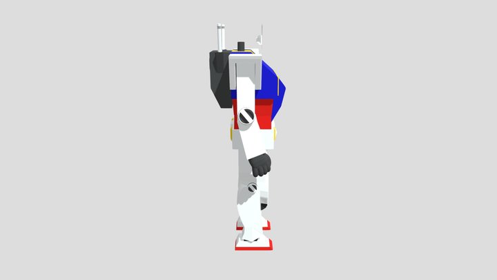 Unfinished RX-78-2 Gundam Model 3D Model