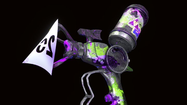 GAP - Outpost 20 Paint Gun with Stencil 3D Model