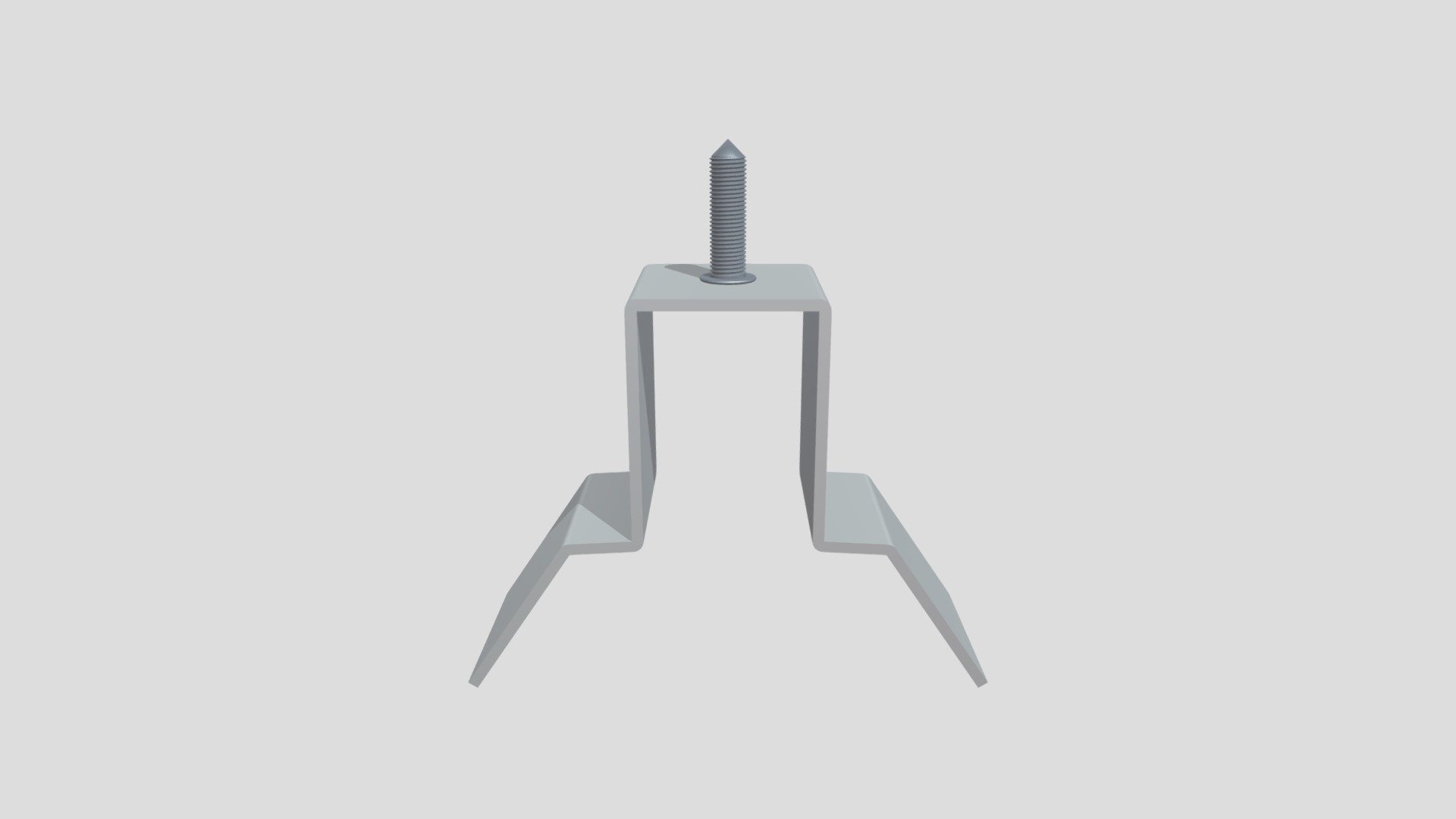 11D029-0 角ハゼ500・丸ハゼ500兼用 押さえピースM10RS剣先ボルト付 — Sketchfab embed 3D viewer