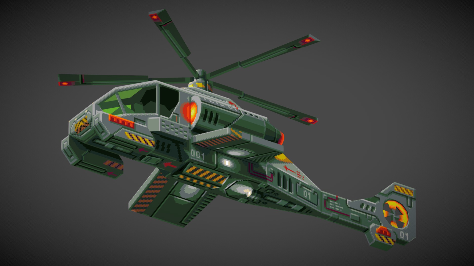 Low-Fi Helicopter Boss - 3D model by NotDead (@bevanmckechnie) [420867e ...