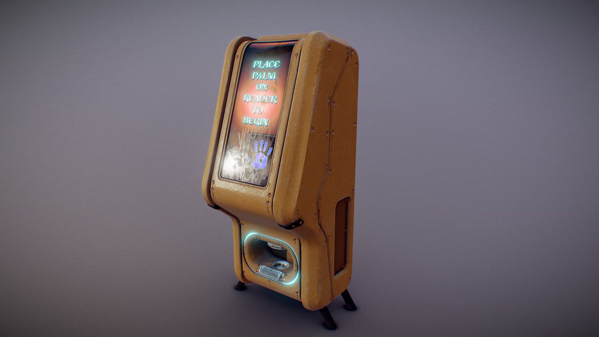 Palm Reader - Vending Machine | Game Ready - 3D model by TakeRefuge3D ...
