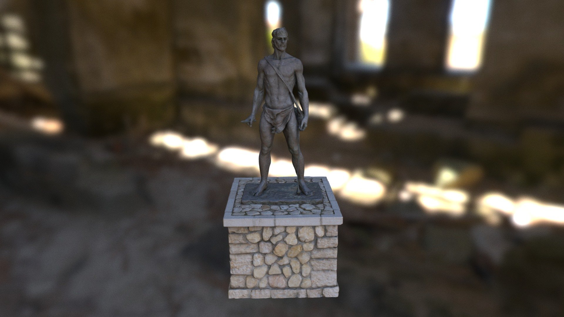Statue of David, Felanitx Mallorca — Sketchfab embed 3D viewer