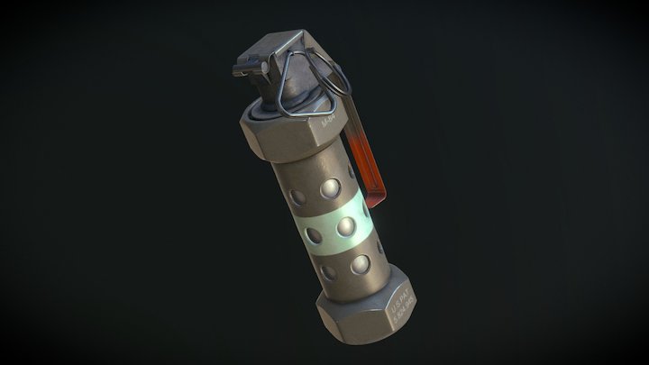M84 Stun Grenade 3D Model