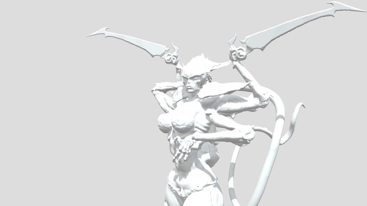 Tyranid female fan 3d statue 3D Model
