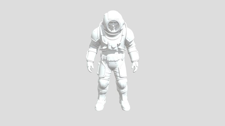 Astronaut Zombie 3D Model