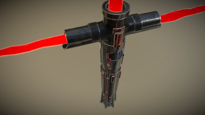 StarWars: Kylo Ren Saber Model/Maya 3D Model