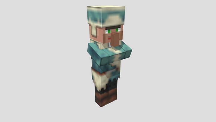 Aldeano Minecraft 3D Model