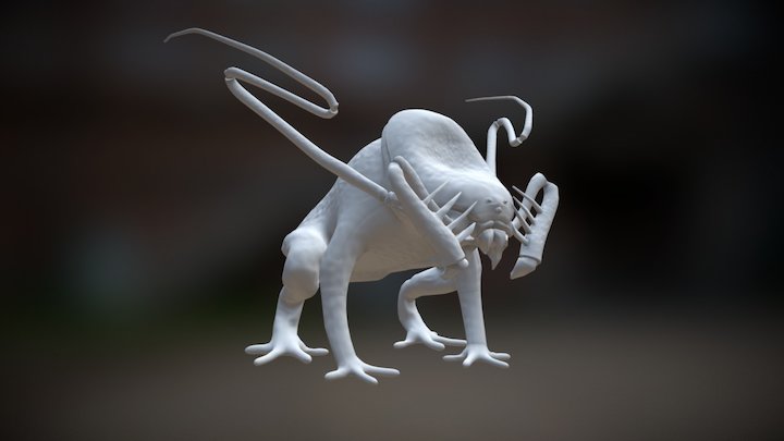 Hybrid Frog 3D Model