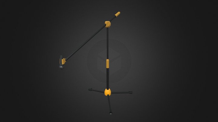 Stand Microphone 3D Model