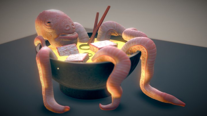 Octopus Bath 3D Model