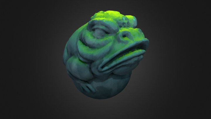 Mossy Handpainted Texture 3D Model