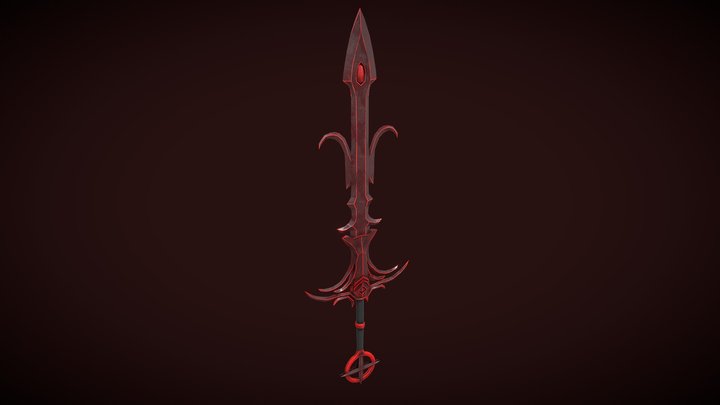 Crimson Sword 3D Model