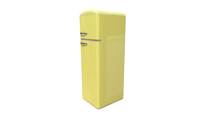 Retro Fridge – Modello 3D gratuito STL