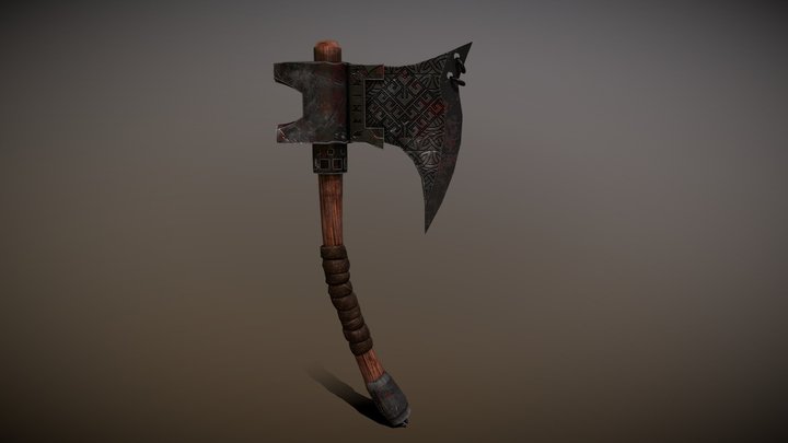 Viking Axe 3D Model