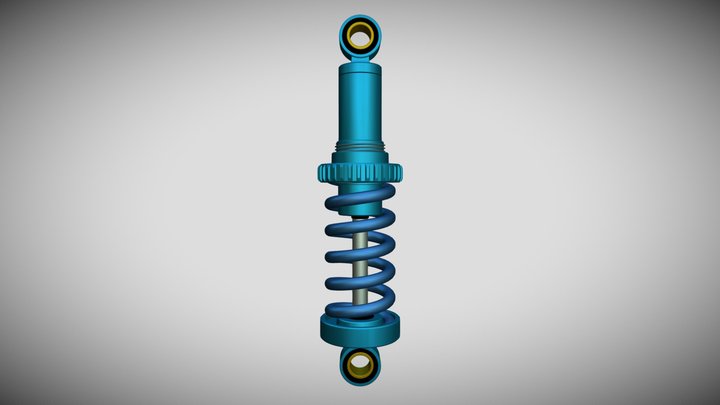 Custom Shock Absorber 3D Model