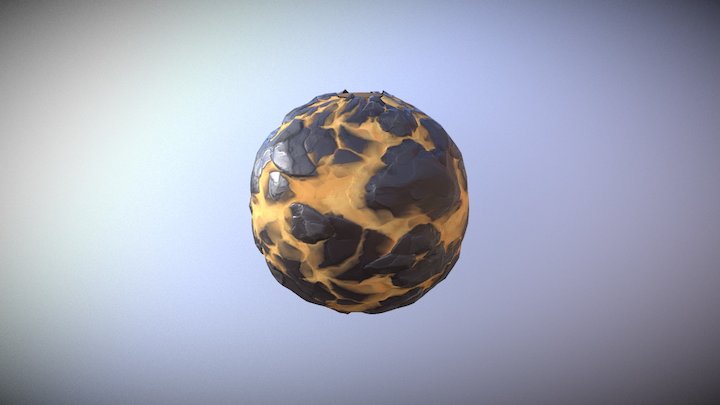 Stylized Rock Substance 3D Model