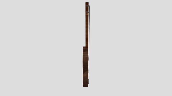 LowPoly Electric Bass 3D Model