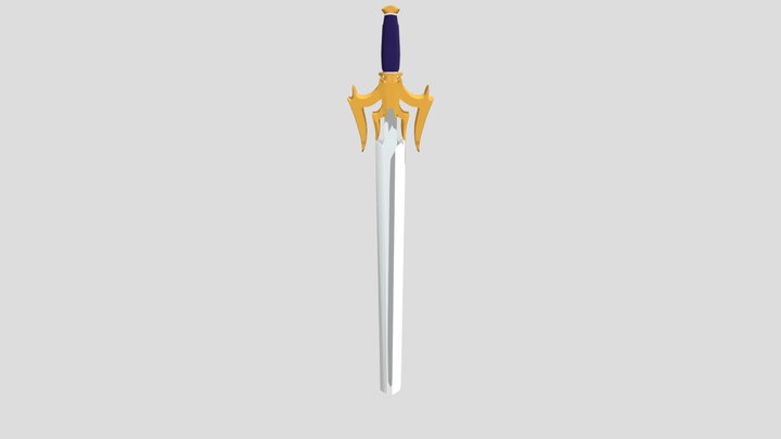 Golden sword 3D Model
