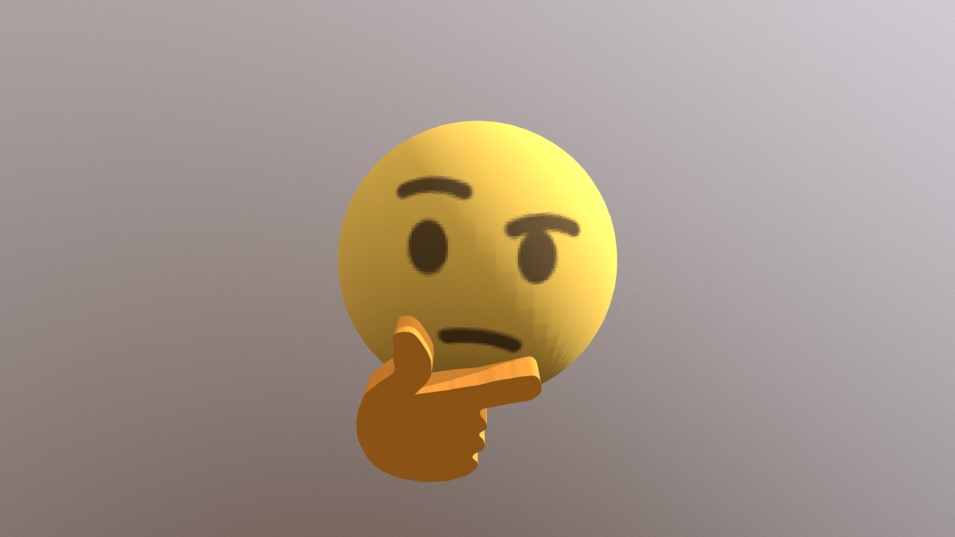Thinking Emoji Download Free 3D Model By Yezzey 42140a2 Sketchfab