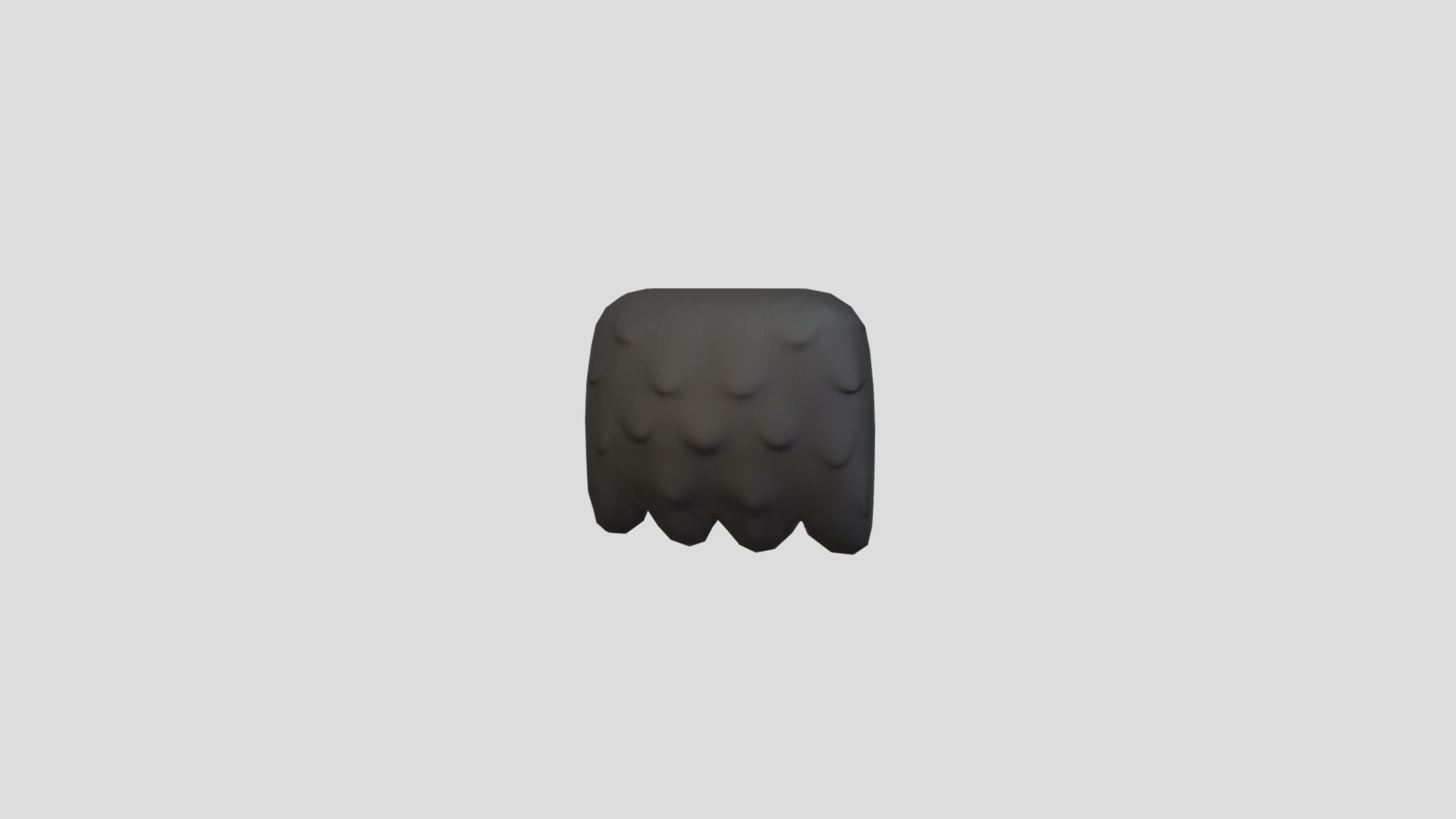 3D model Mustache 12 - This is a 3D model of the Mustache 12. The 3D model is about a grey stone with a face.