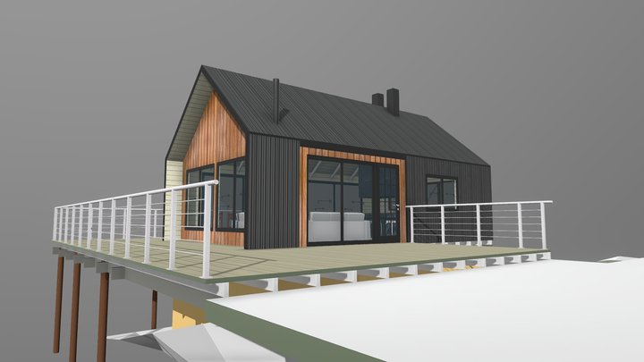 Quincho Gris 3D Model