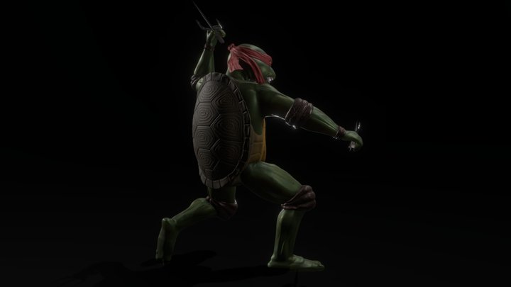 Raphael - Teenage Mutant Ninja Turtle 3D Model