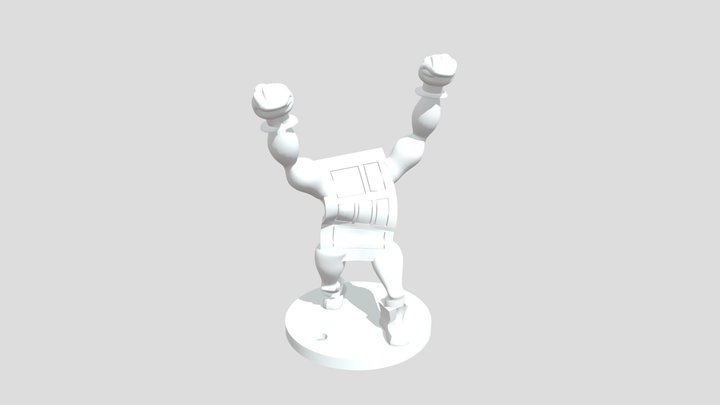 Peleador en pedestal